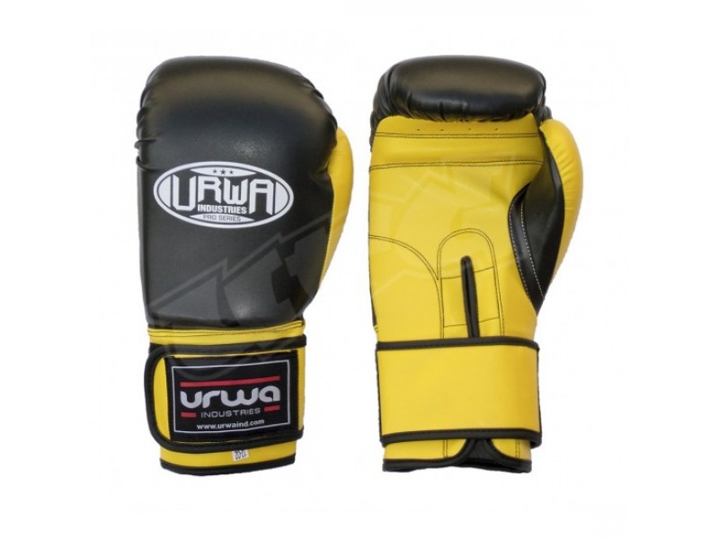 UFG Black Yellow Competition Gloves